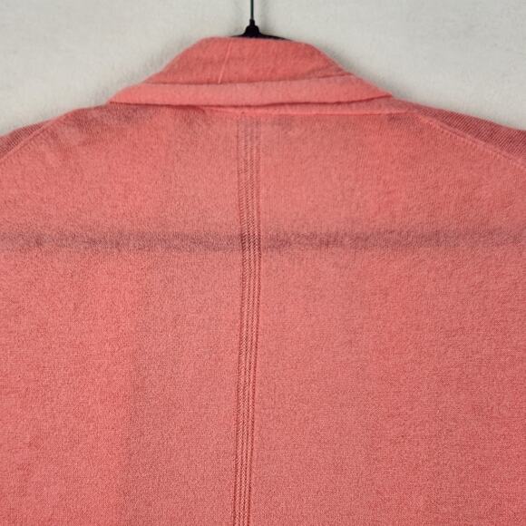 Incashmere 100% Cashmere 3/4 Sleeve Open Front Cardigan Women’s SZ LG Pink EUC - Picture 7 of 13